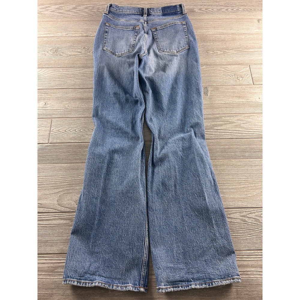 Abercrombie & Fitch The 90s Relaxed Jean Ultra High Rise Distressed Blue 28/6R - Picture 2 of 8